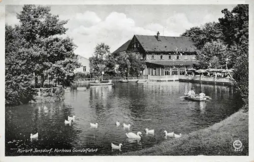 Kurhaus Gondelfahrt Kurort Jonsdorf Zittauer Gebirge Sachsen Postkarte AK 1943