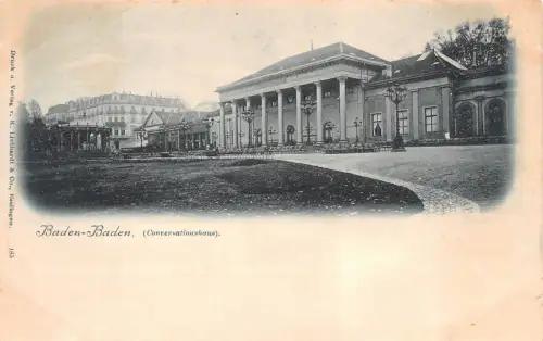 Baden-Baden Conversationshaus Baden-Württemberg Postkarte AK