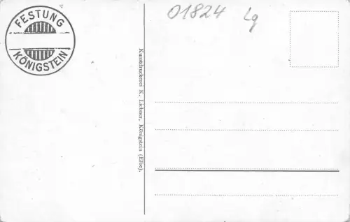 Festung Königstein i. S. Friedrichsburg Postkarte