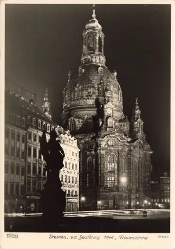 Frauenkirche vor der Zerstörung 1945 Dresden Sachsen Hahn 10826 Postkarte AK