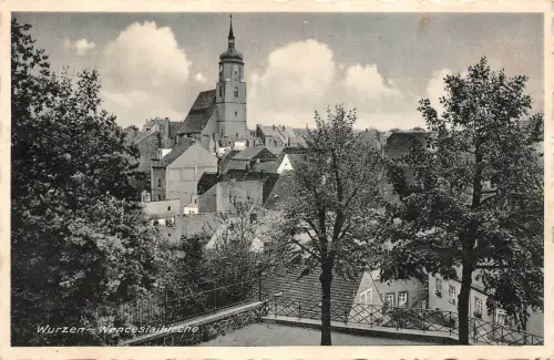 Wenceslaikirche Wurzen Sachsen Postkarte AK 1939