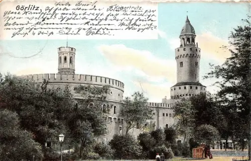 Görlitz Kaisertrutz Postkarte 1906