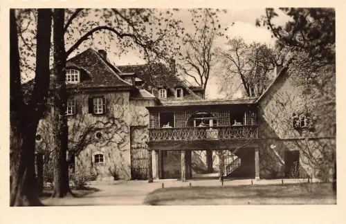 Schloss Tiefurt in Weimar Thüringen Postkarte AK