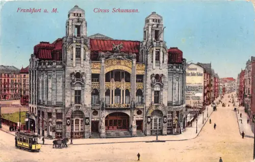 Frankfurt a. M. Circus Schumann Feldpostkarte AK 1916