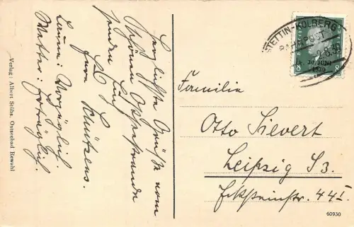 Ostseebad Rewahl Strand Postkarte AK 1930