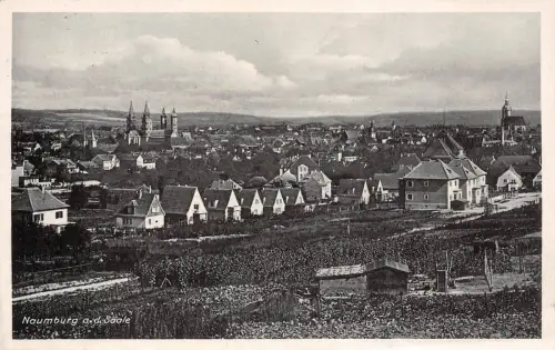 Stadtansicht von Naumburg Saale Sachsen-Anhalt Postkarte AK 1936