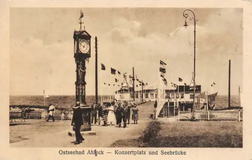 Ahlbeck Seebad Konzertplatz AK 1926