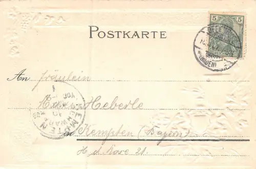 Offenburg Total Ansicht Baden-Württemberg Postkarte Geprägt AK 1901