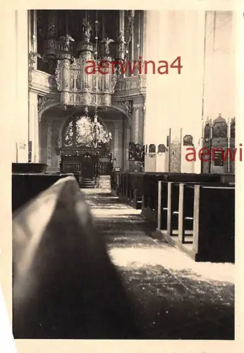 Innenansicht der Marienkirche Danzig 1941