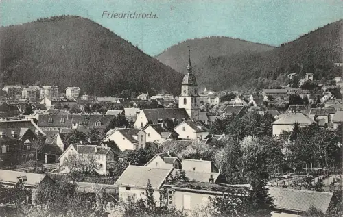 Friedrichroda Ansicht Kirche Postkarte 1910