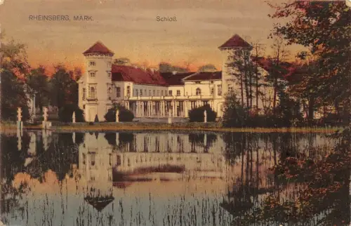 Rheinsberg Mark Schloß Postkarte AK