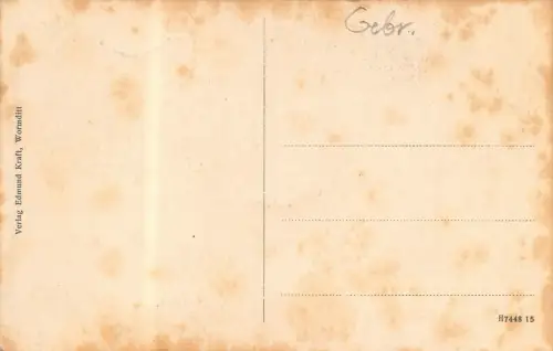 Wallfahrtskirche Crossen nach der Zerstörung durch die Russen 1914 AK