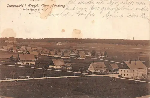 Georgenfeld i. Erzgeb (Post Altenberg) AK 1927