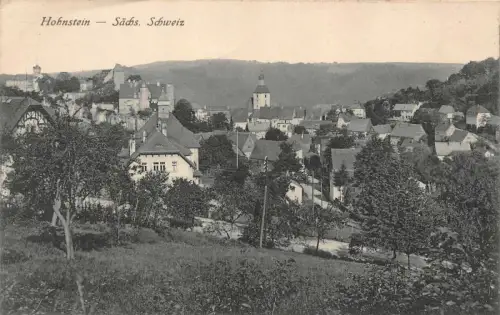 Hohnstein Sächs. Schweiz Postkarte AK