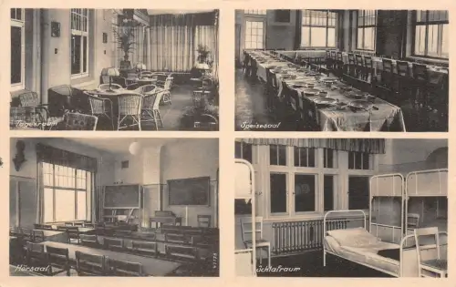 Gauschule "Haideberg" der NSDAP Radebeul Postkarte AK 1933