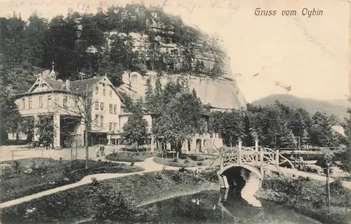 Gruss vom Oybin Ansicht Sachsen Postkarte AK 1918
