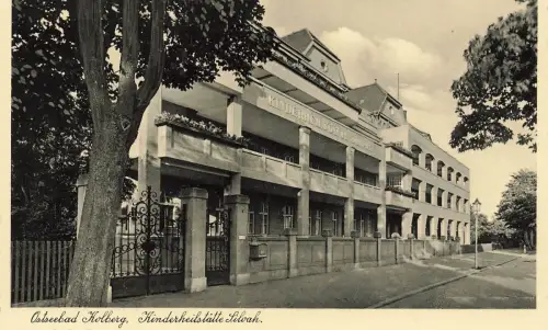 Kinderheilstätte Siloah Ostseebad Kolberg Pommern Postkarte AK