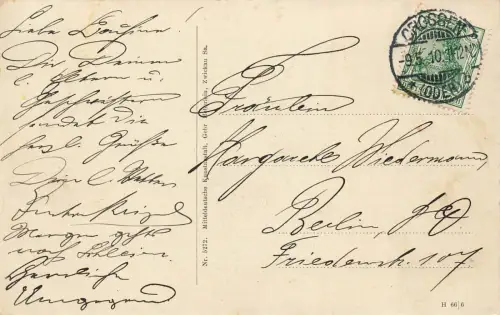 Oderbrücke und Berglehne Crossen an der Oder Ostbrandenburg Postkarte AK 1910