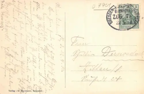 Rothstein Berg-Restaurant Postkarte 1913