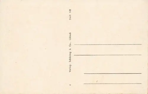 Hafenbild mit Kirche in Stettin Pommern Postkarte AK