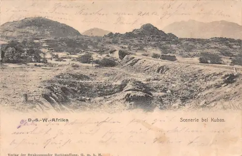 DSWA Deutsch-Südwest-Afrika AK gel.Feldpost Herero-Aufstand SWAKOPMUND 1905