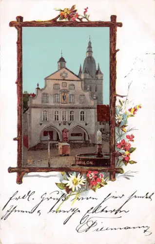 Westfalen Rathhaus in Brilon Postkarte AK 1901