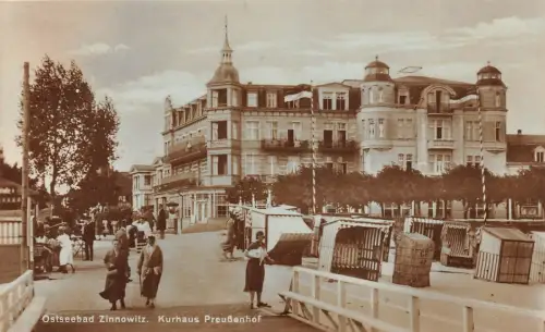 Ostseebad Zinnowitz Kurhaus Preußenhof Postkarte