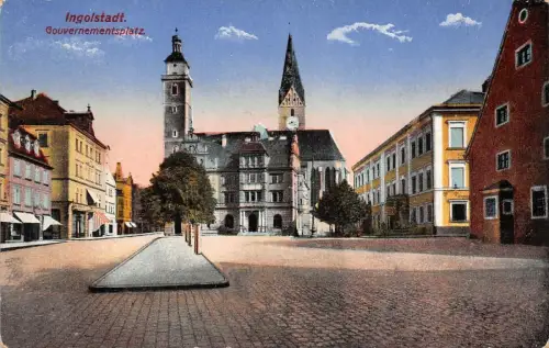 Ingolstadt Gouvernementsplatz Feldpostkarte AK 1916