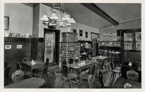 Innenansicht Ratsherrn Stüb in Leipzig Sachsen Postkarte AK