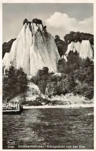 Stubbenkammer Königsstuhl von der See Postkarte AK 1939