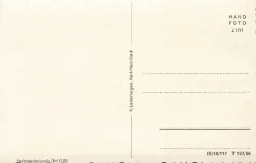 Stalinstraße in Zinnowitz Mecklenburg-Vorpommern Postkarte AK