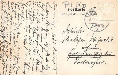 Ostseebad Swinemünde Herrenbad Postkarte AK