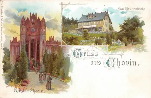 Gruss aus Chorin Kloster Chorin Neue Klosterschänke Postkarte