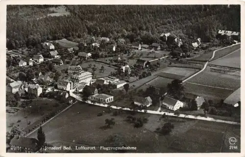 Jonsdorf Bad Luftkurort Flugzeugaufnahme Zittauer Gebirge Postkarte AK 1942