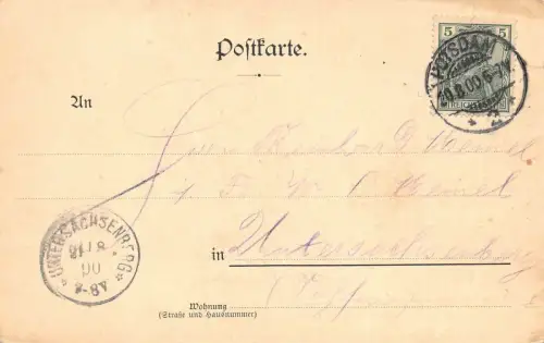 Gruss aus Berlin Schlossbrücke Unter den Linden Ruhmeshalle Postkarte AK 1900