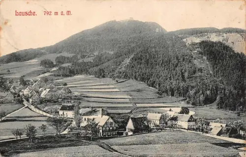 Lausche Sachsen 792 m ü. M. Postkarte AK 1910