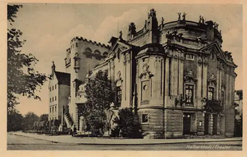 Halberstadt Theater Postkarte AK