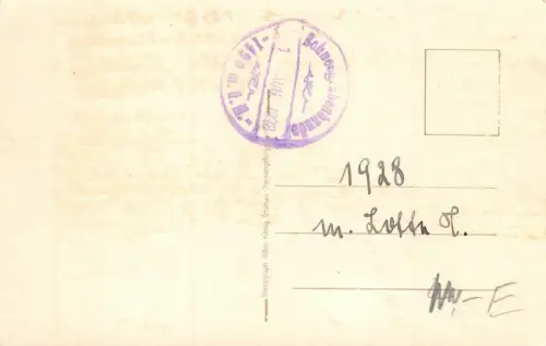 Schneegrubenbaude 1490m. Riesengebirge Postkarte AK 1928