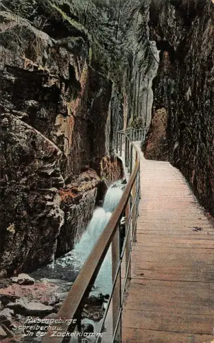 Riesengebirge Schreiberhau In der Zackelklamm AK
