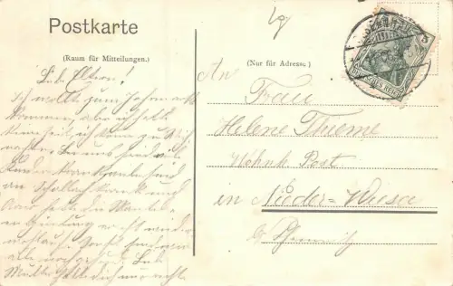 Gruss aus Hallbach i. Erzgeb. Seyferts Gasthof Postkarte AK 1906