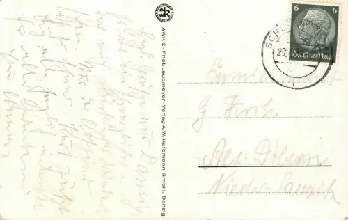 Danzig, Turmvon St. Marien AK 1937