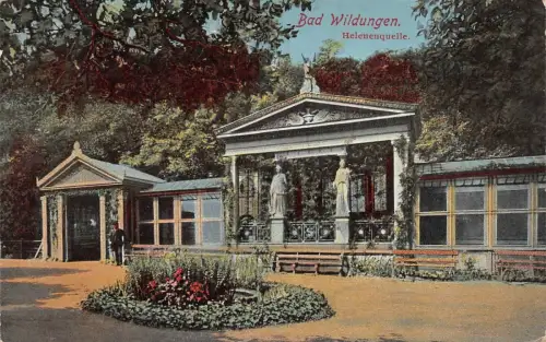 Bad Wildungen Helenenquelle Postkarte AK 1918