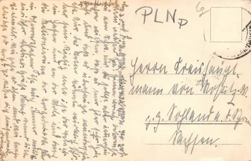 Seebad Swinemünde-Osternothafen Brandung am Molenkopf Postkarte AK