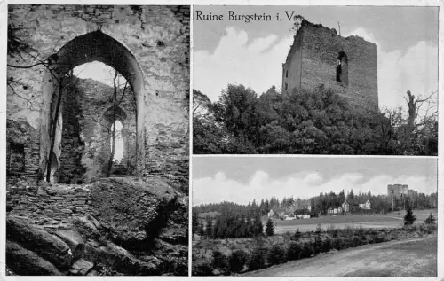 Ruine Burgstein i.V. Postkarte 1942