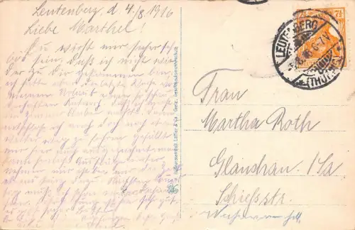 Bad Leutenberg i. Th. Postkarte AK 1916