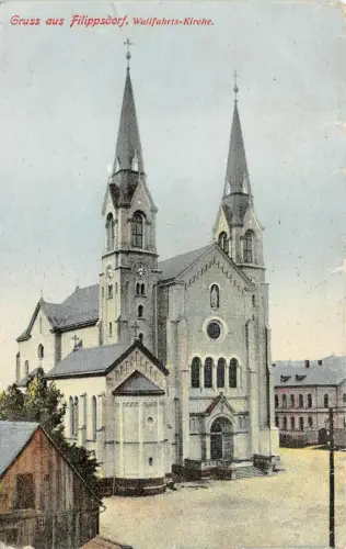 AK Filippsdorf Filipov Wallfahrts Kirche 1914