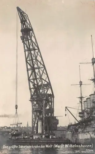 Der größte Schwimmkrahn der Welt (Werft Wilhelmshaven) Niedersachsen AK