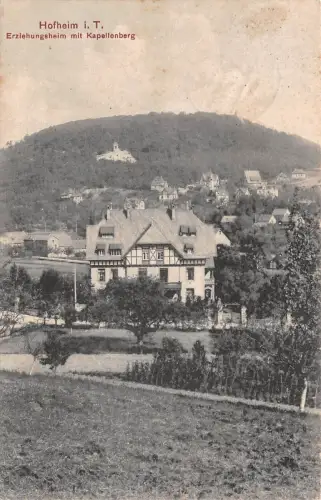 Hofheim i. T. Erziehungsheim mit Kapellenberg Postkarte AK 1914