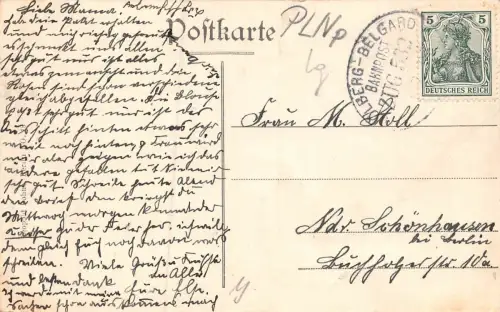 Kolberg Rosengarten Postkarte AK