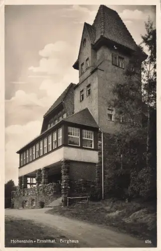 Ansicht Berghaus Hohenstein Ernstthal Sachsen Postkarte AK 1936